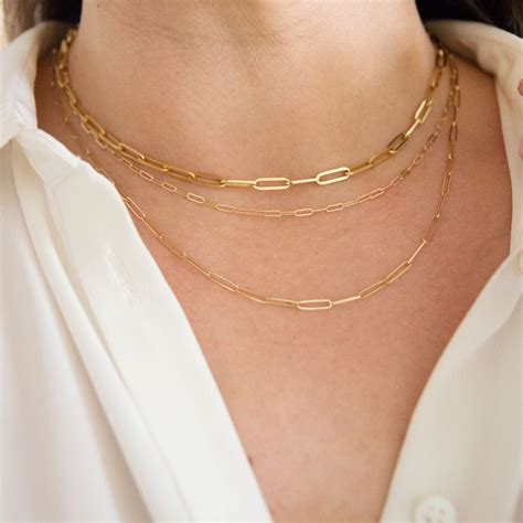 paperclip chain necklace